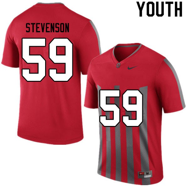 Ohio State Buckeyes #59 Zach Stevenson Youth High School Jersey Retro